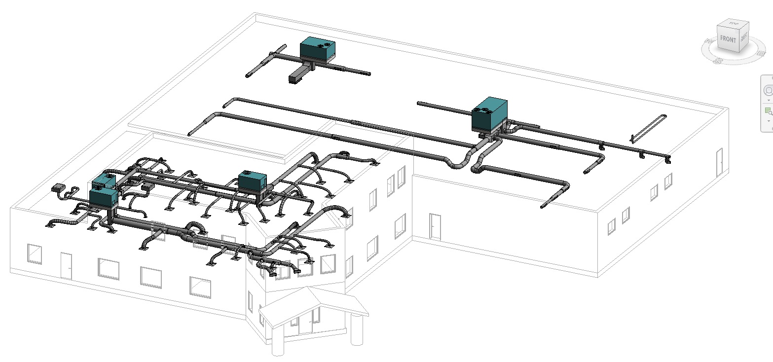 New Construction: Mechanical and Plumbing design services for new 17,500 square foot offices, warehouse, and production.