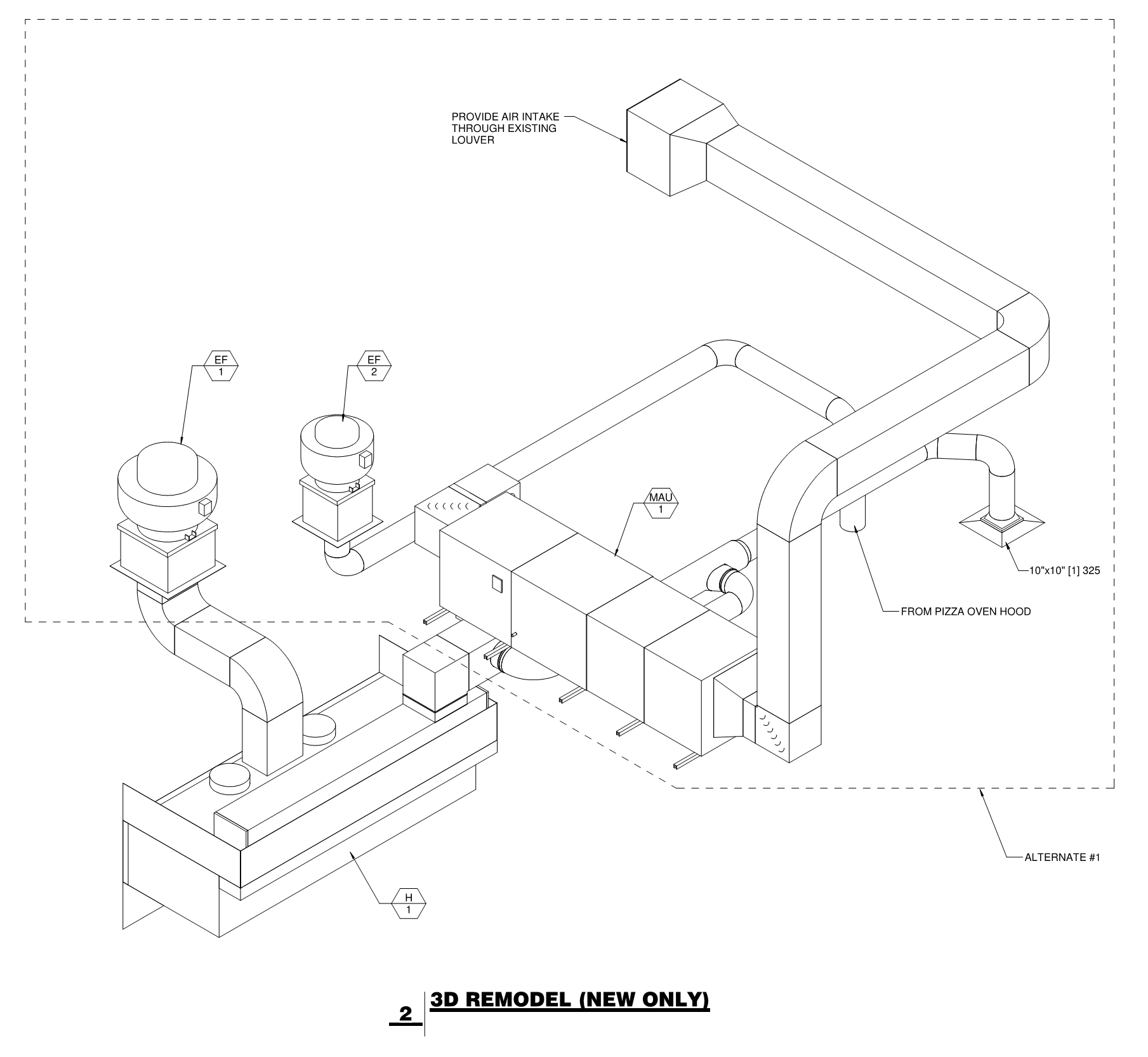 Remodel: Mechanical and Plumbing design services for 11,500 square foot dining hall/kitchen remodel.