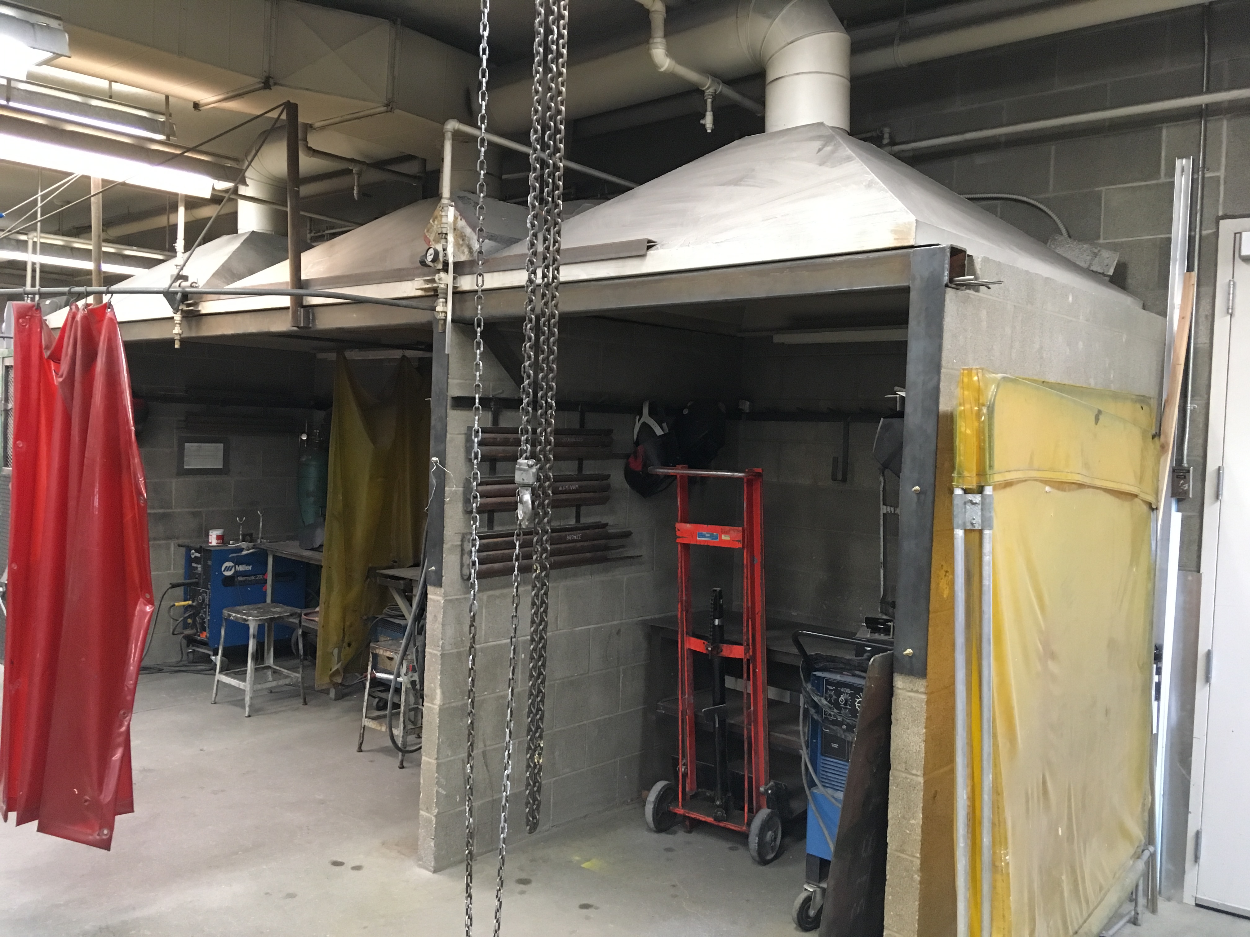 Renovation: Mechanical HVAC design services for industrial exhaust system remediation/replacement including foundry, welding, ceramics, kilns, paint, and printmaking.