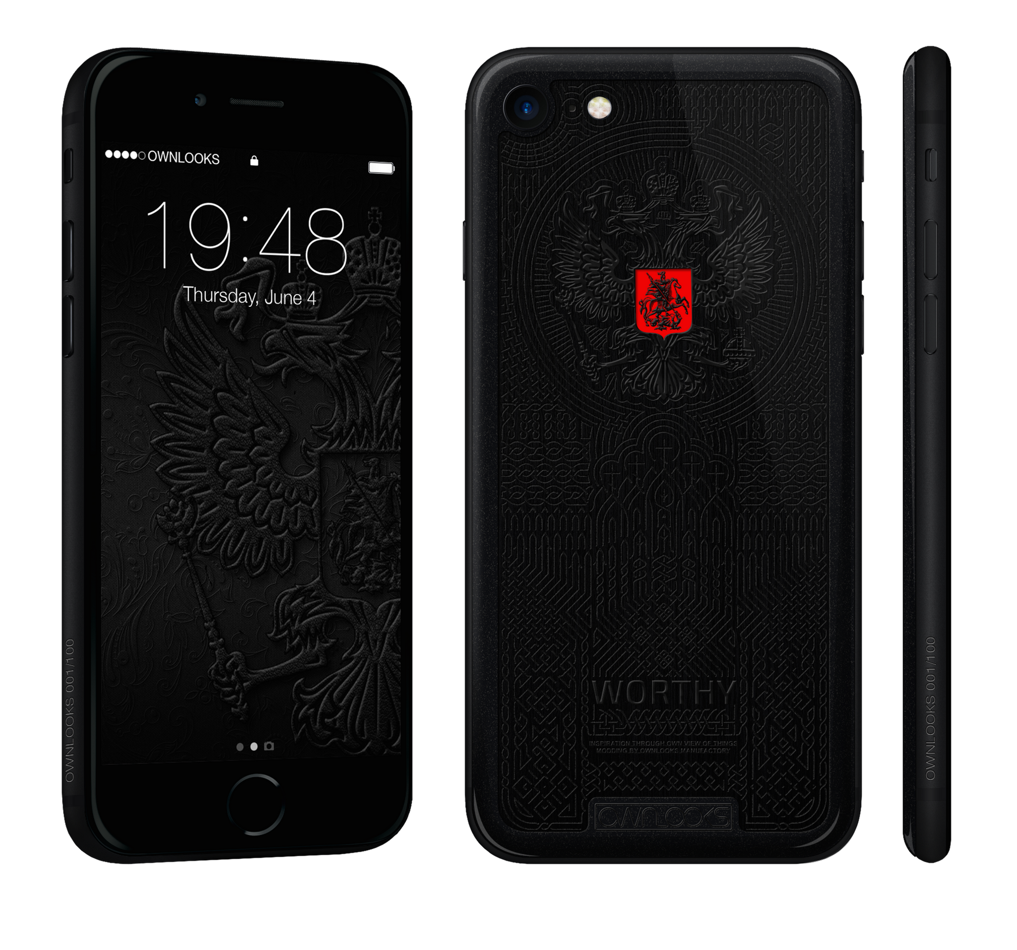 iPhone black 7 герб РФ дерево Кото