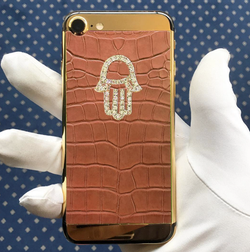 iPhone 7 golden brown alligator