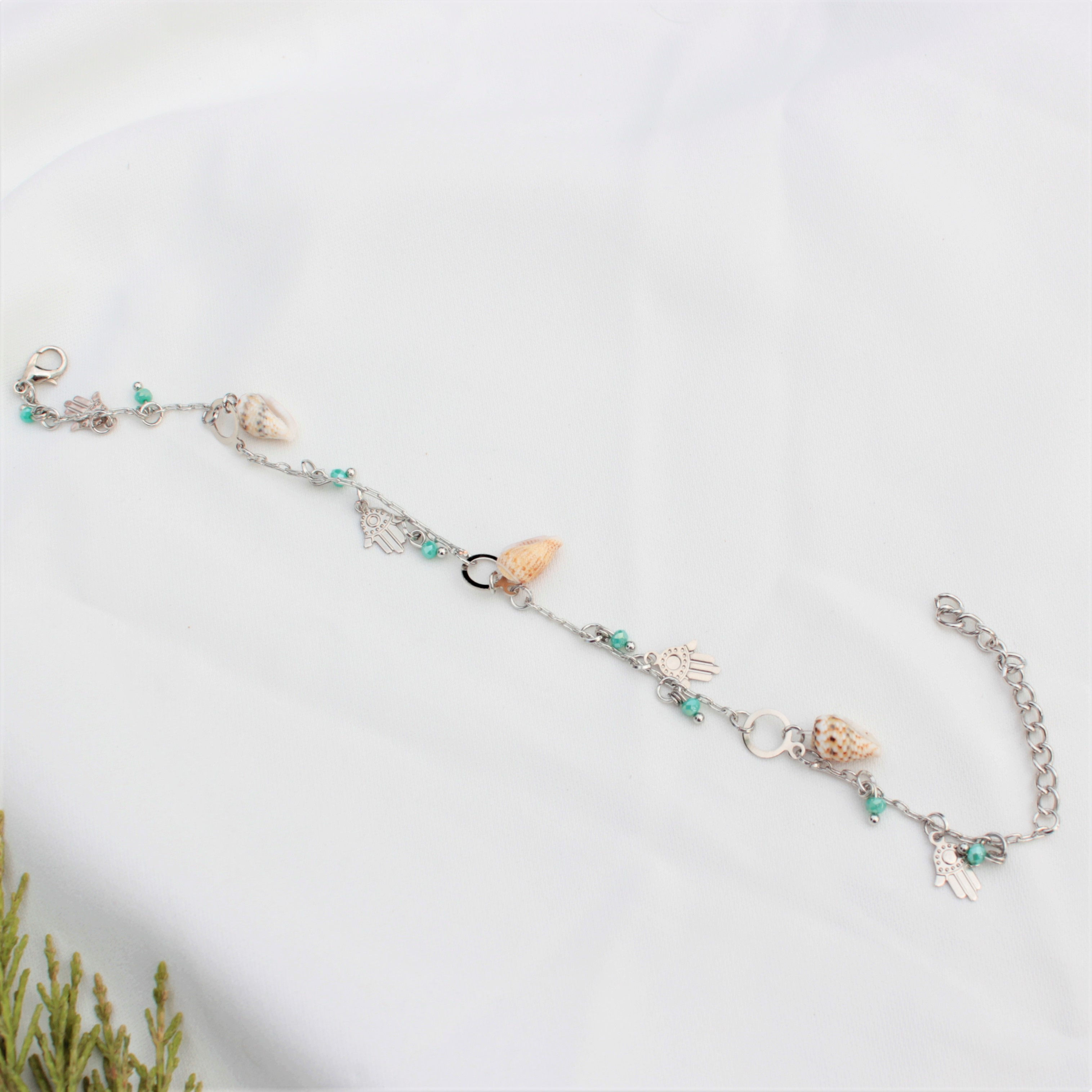 Elegantes und stilvolles Fußkettchen aus Stahl