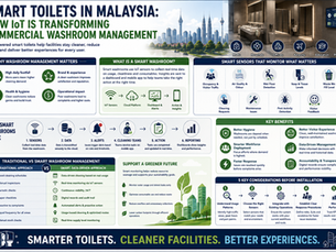 Smart Toilets in Malaysia: How IoT Is Transforming Commercial Washroom Management