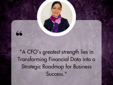 Being a CFO is not just about numbers, it's about connecting the dots