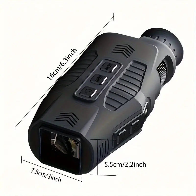 Thumbnail: ABS R11 Night Vision Monocular - All Black Vision, 5x Digital Zoom, 984ft Range,