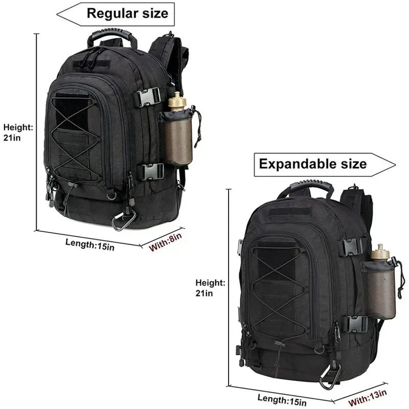 Thumbnail: Tactical MOLLE Backpack Heavy-Duty Rucksack Black