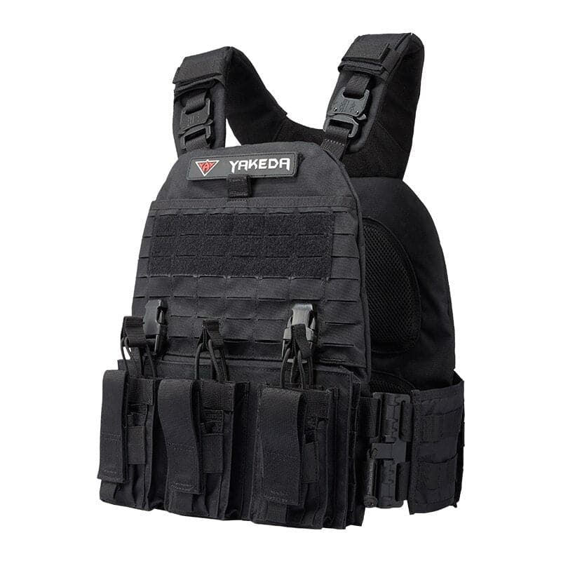 Thumbnail: military tactical plate carrier vest with cummerbund pouches