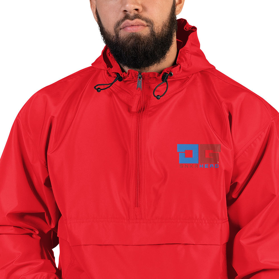 Thumbnail: OG SNKRHEAD Solid Logo Embroidered Champion Packable Jacket