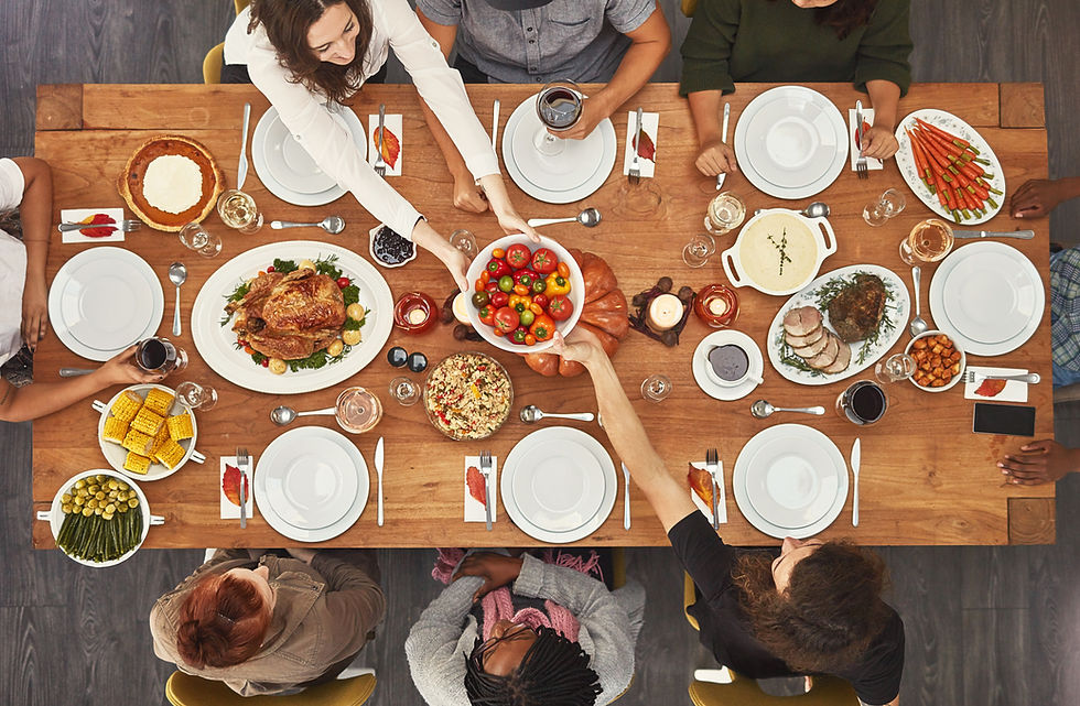 Arranged Food and Objects