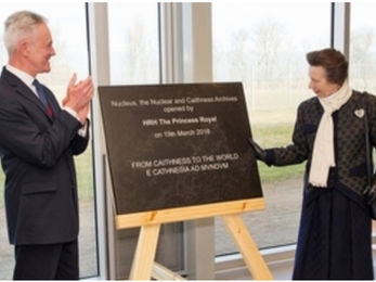 Princess Royal unveils plaque at official opening of nuclear archive