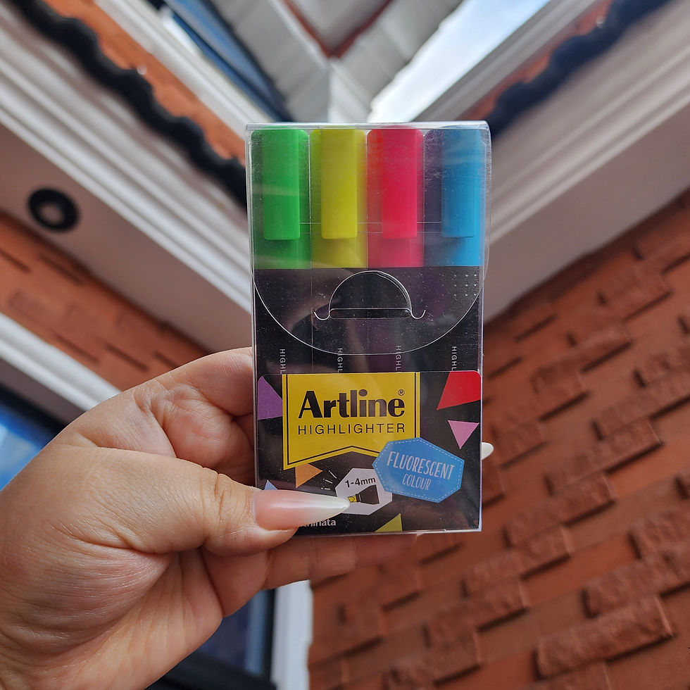 Miniatura: ARTLINE 4 RESALTADORES NEON PUNTA BISELADA