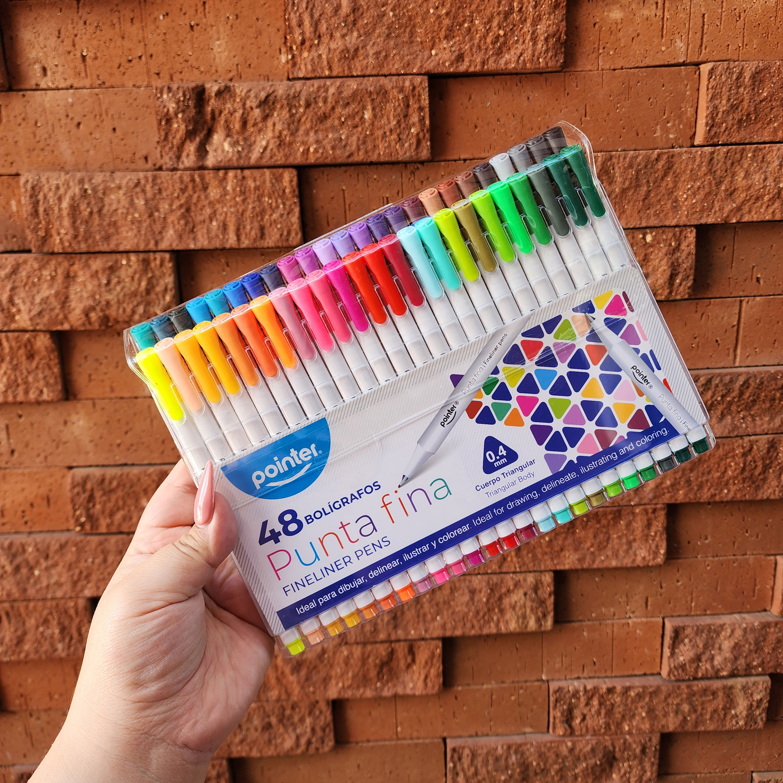 Bolígrafos Pointer 48 colores punta 0.4 mm
