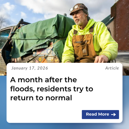 A month after the floods, residents try to return to normal. Click to read the full article.