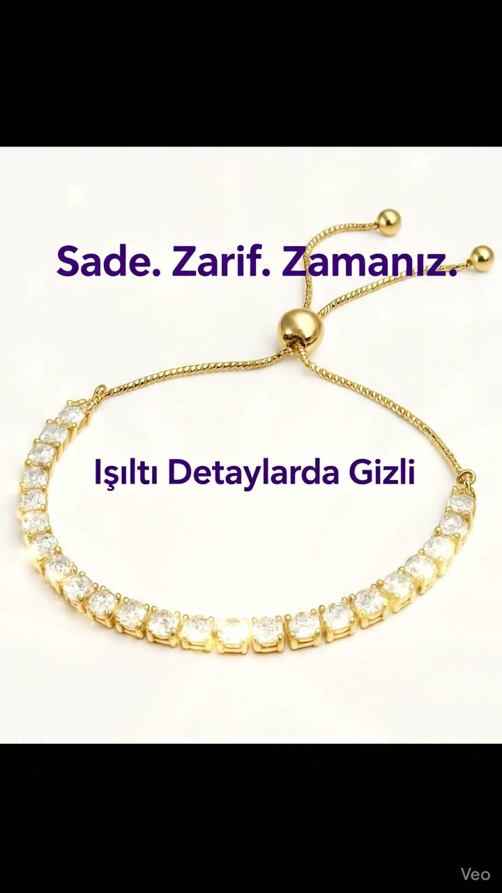 Thumbnail: Single Row Zircon Stone Lucky Bracelet – Gold & Silver Color Options