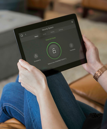 Home alarm system integrated with Control4 smart home automation Connect 