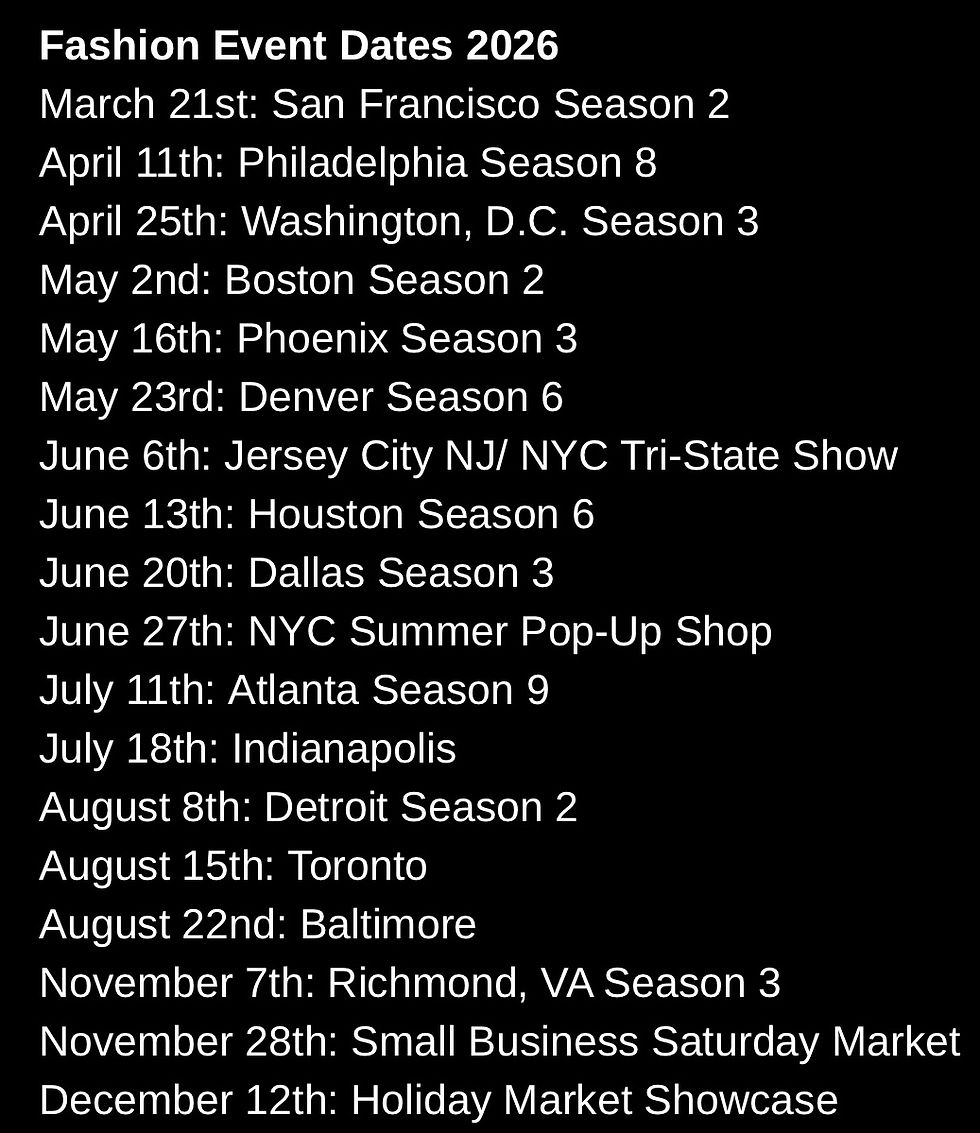 Fashion Designer Registration 0010 1329 Fashion Week Dates 2026 February 14th New York Fas