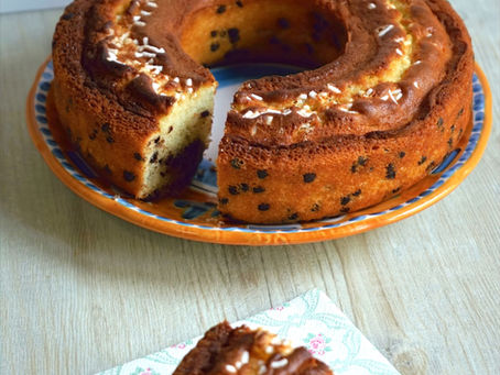 CIAMBELLA CON GOCCE DI CIOCCOLATO