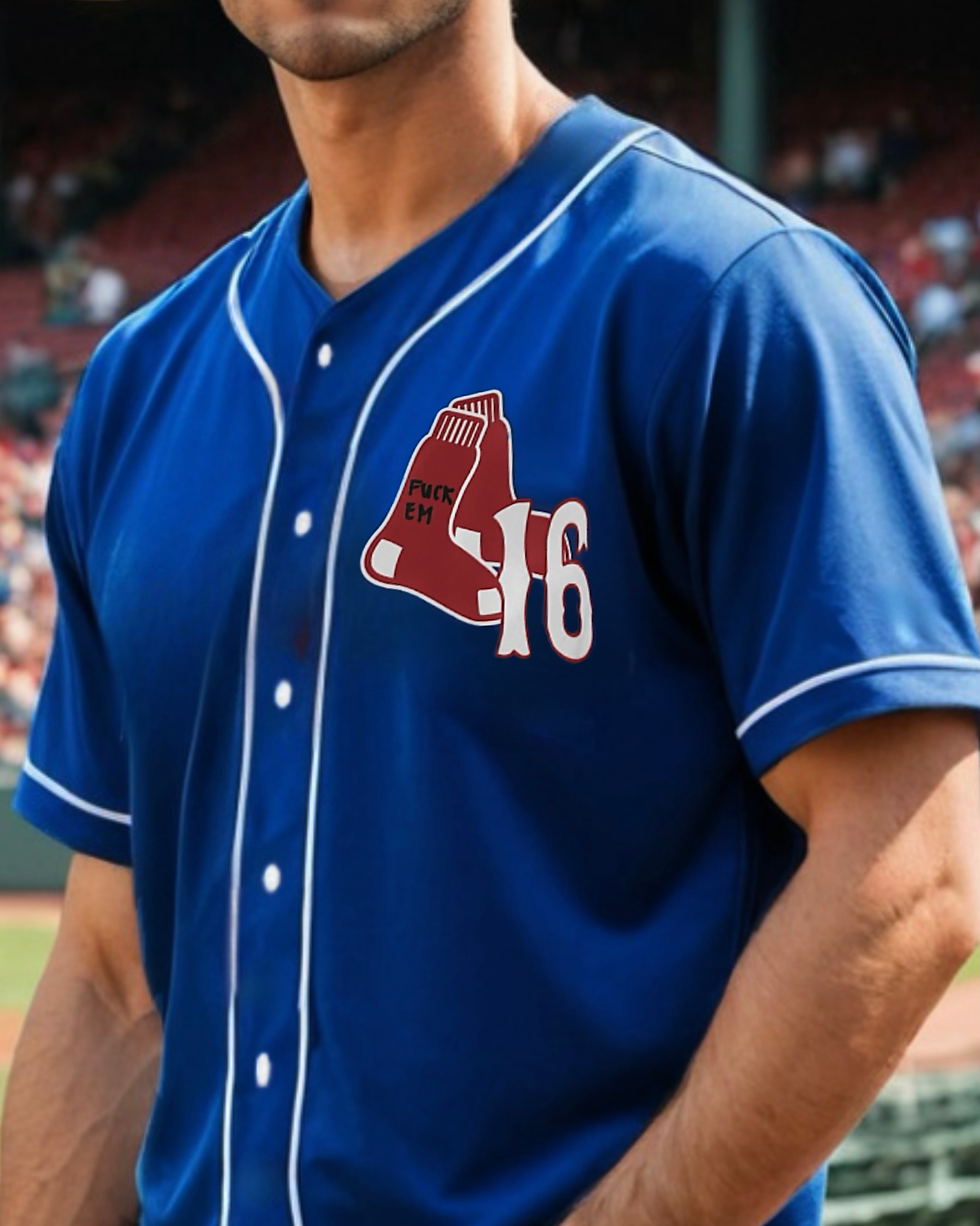 Thumbnail: Jarren Duran #16 Fuck Em' Mantra Edition Custom Baseball Jersey