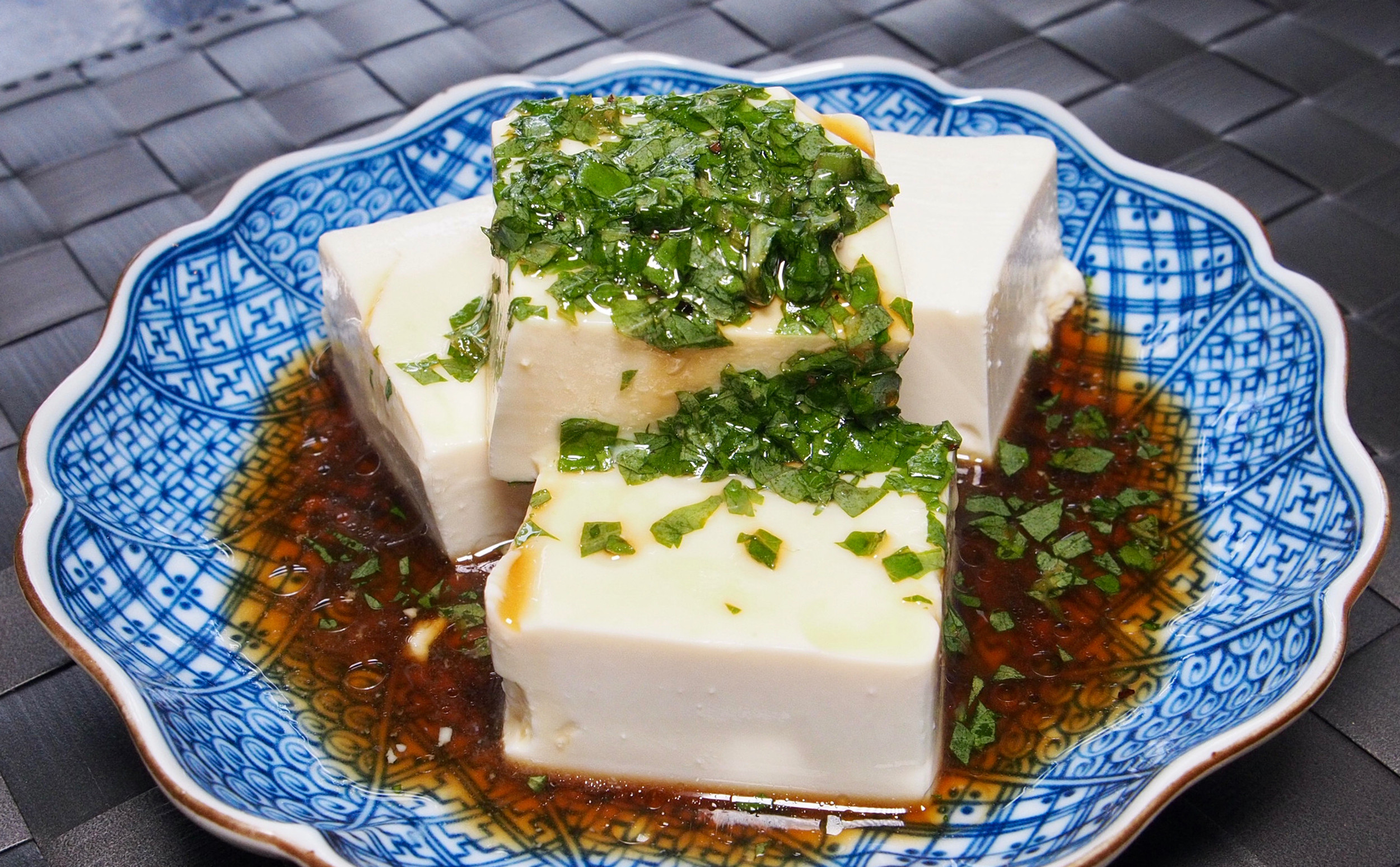 blue perilla dressing Shiso Dressing (Japanese Perilla Leaves Salad Dressing)