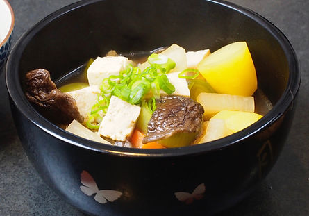Tofu & Root Vegetable soup
