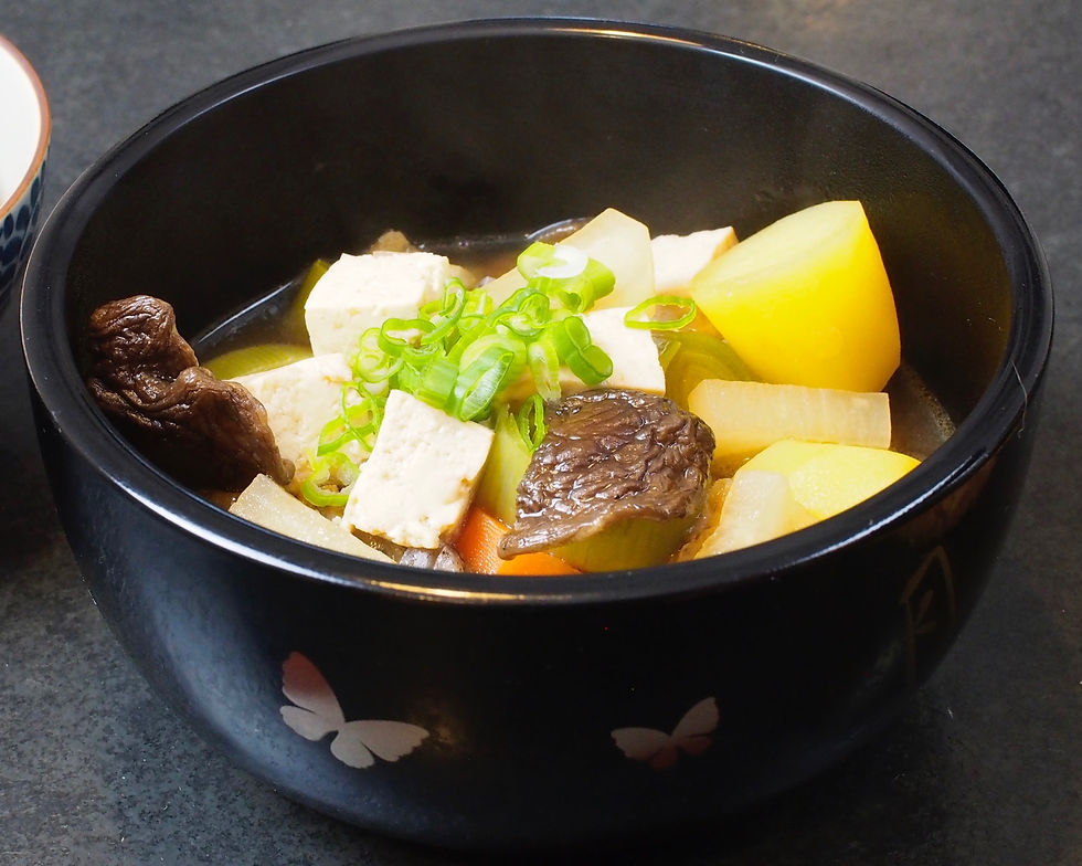 Japanese tofu and vegetable soup - Kenchin Jiru