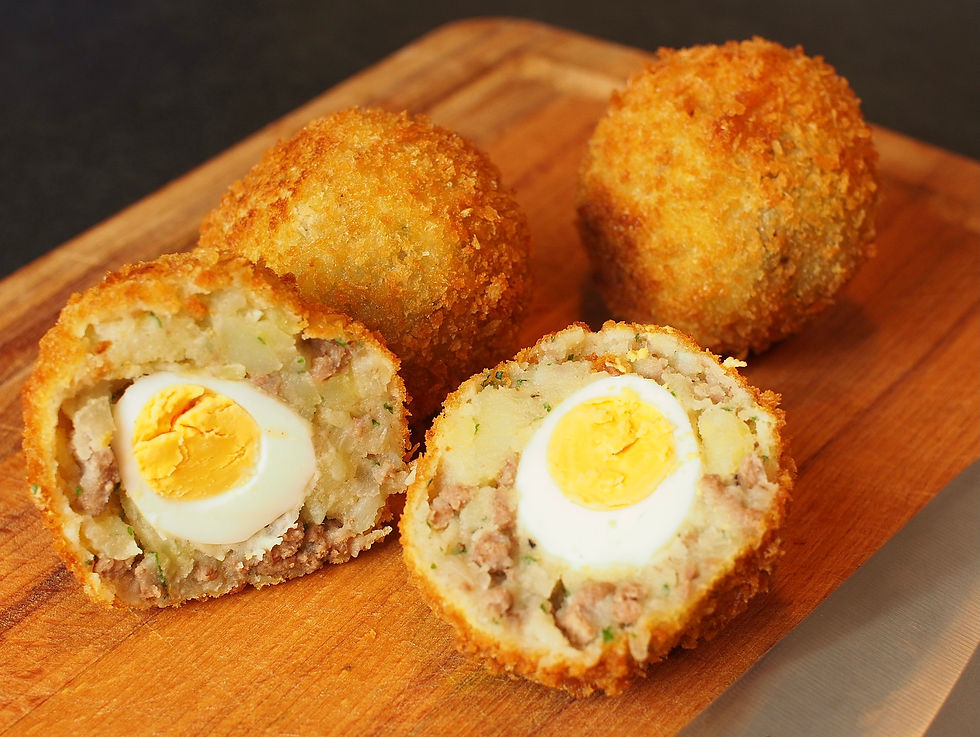 Quail egg and pork potto croquettes fried in breadcrumbs by kurumicooks Japanese Asian and Fusion cooking for your kitchen