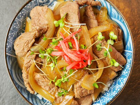 Japanese beef bowl (AKA Gyudon)