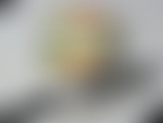 Hands holding a halved rice sandwich with lettuce, tomato, and meat filling, wrapped in white paper. The setting is a neutral background.