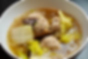 Lion Head meatballs with Chinese leaves