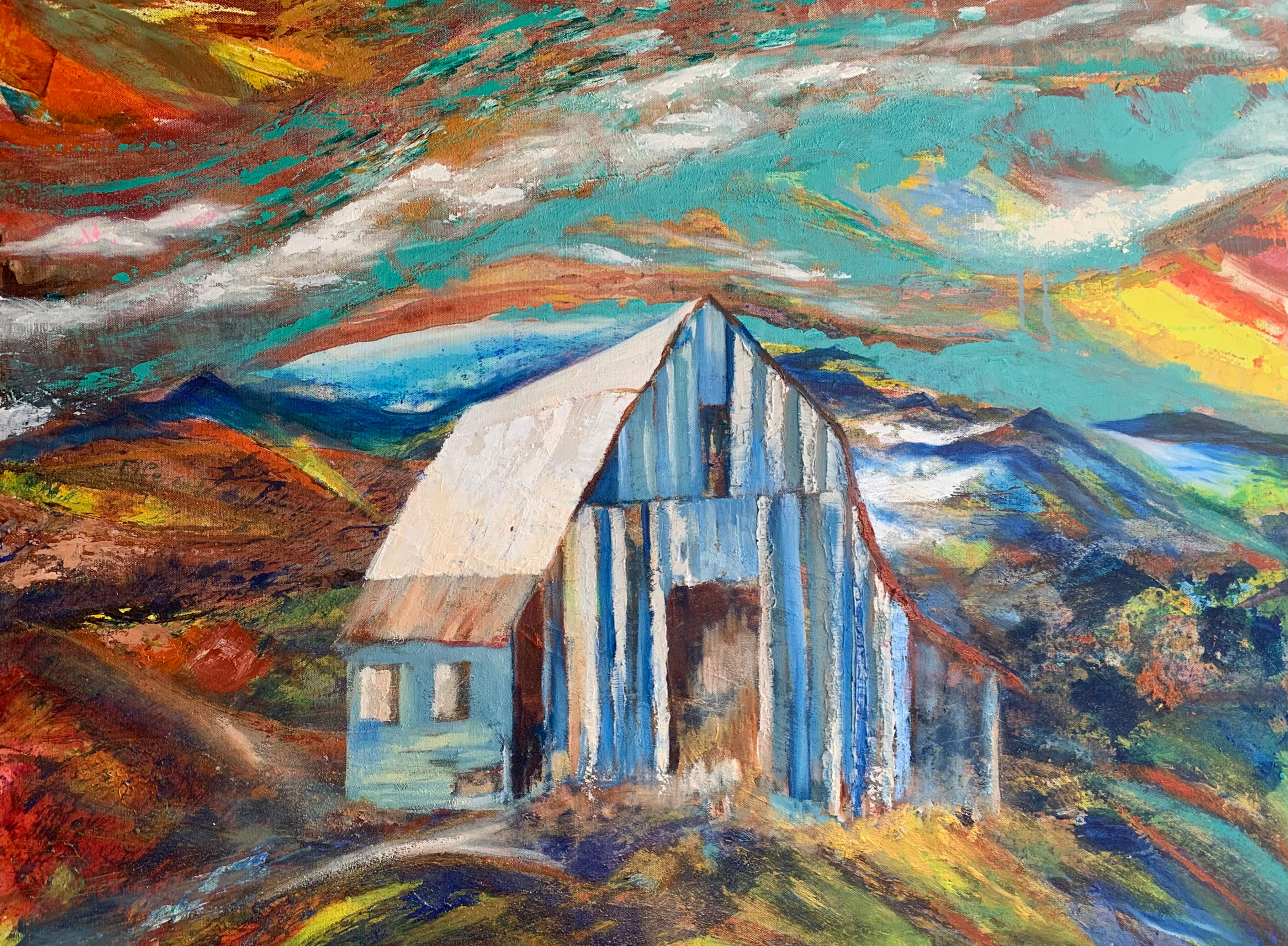 Print - Blue Barn