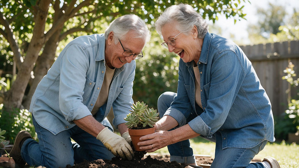 warm_photograph_of_two_older_adults_in_their_seventies_gardening_together_in_a_sunny_backy