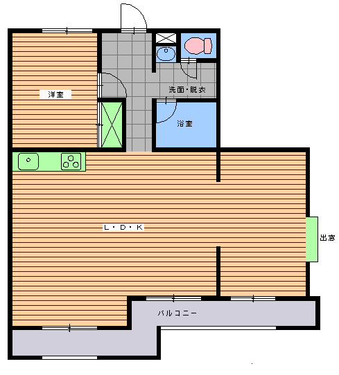 ラボ北安東　間取り図.gif