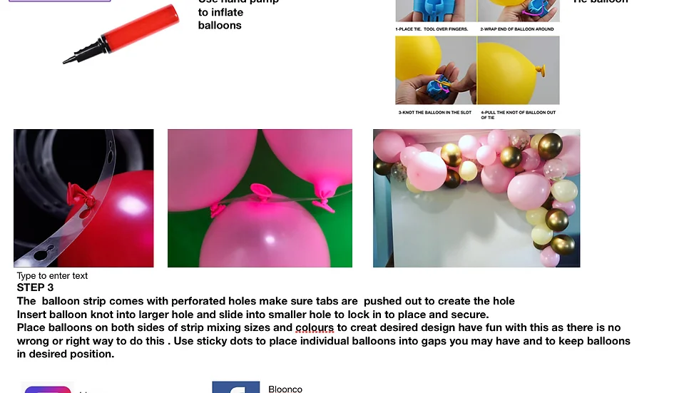 Blue Balloon Garland Kit
