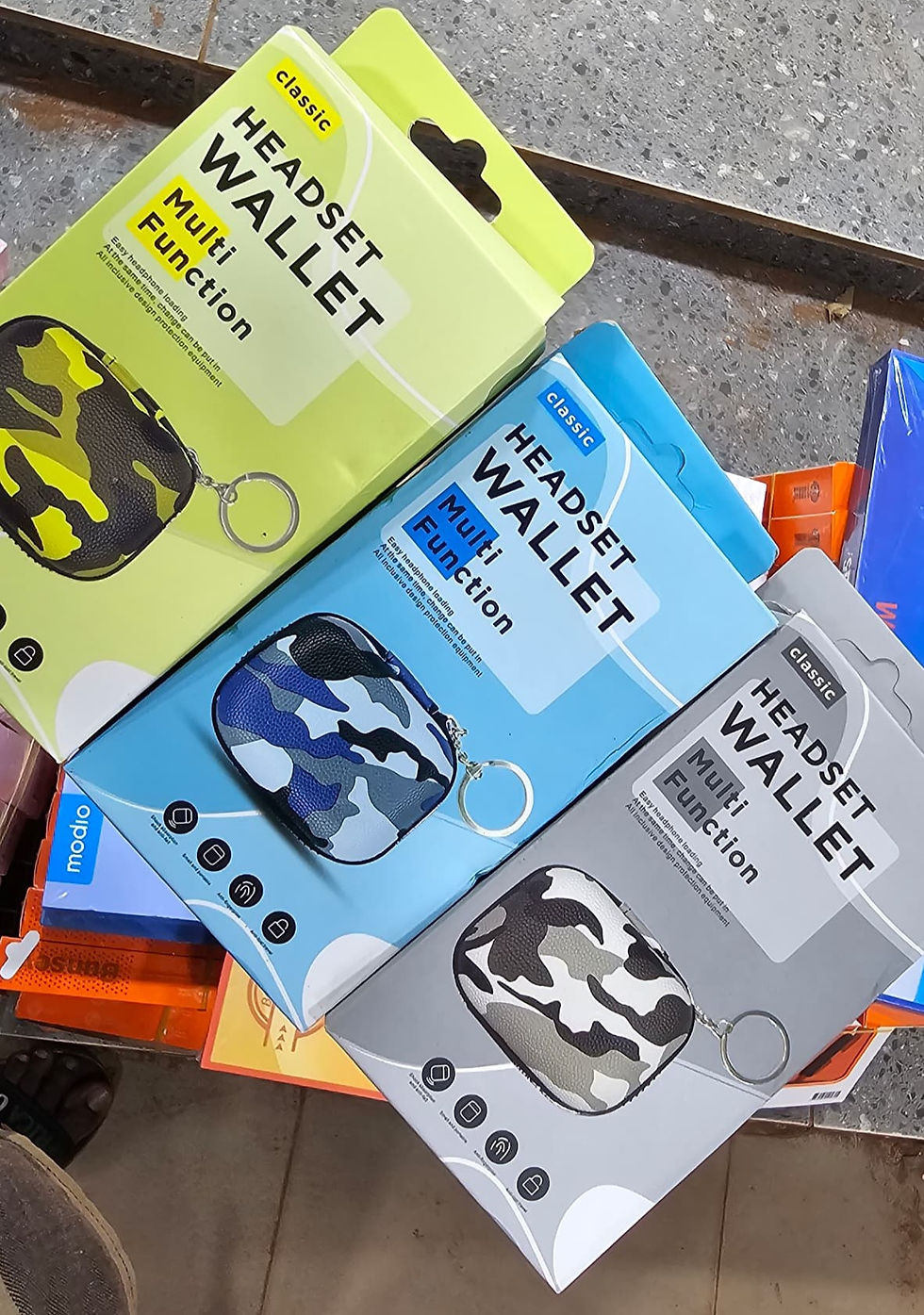 Étui Multifonction pour Écouteurs Sans Fil - Modèle Camouflage