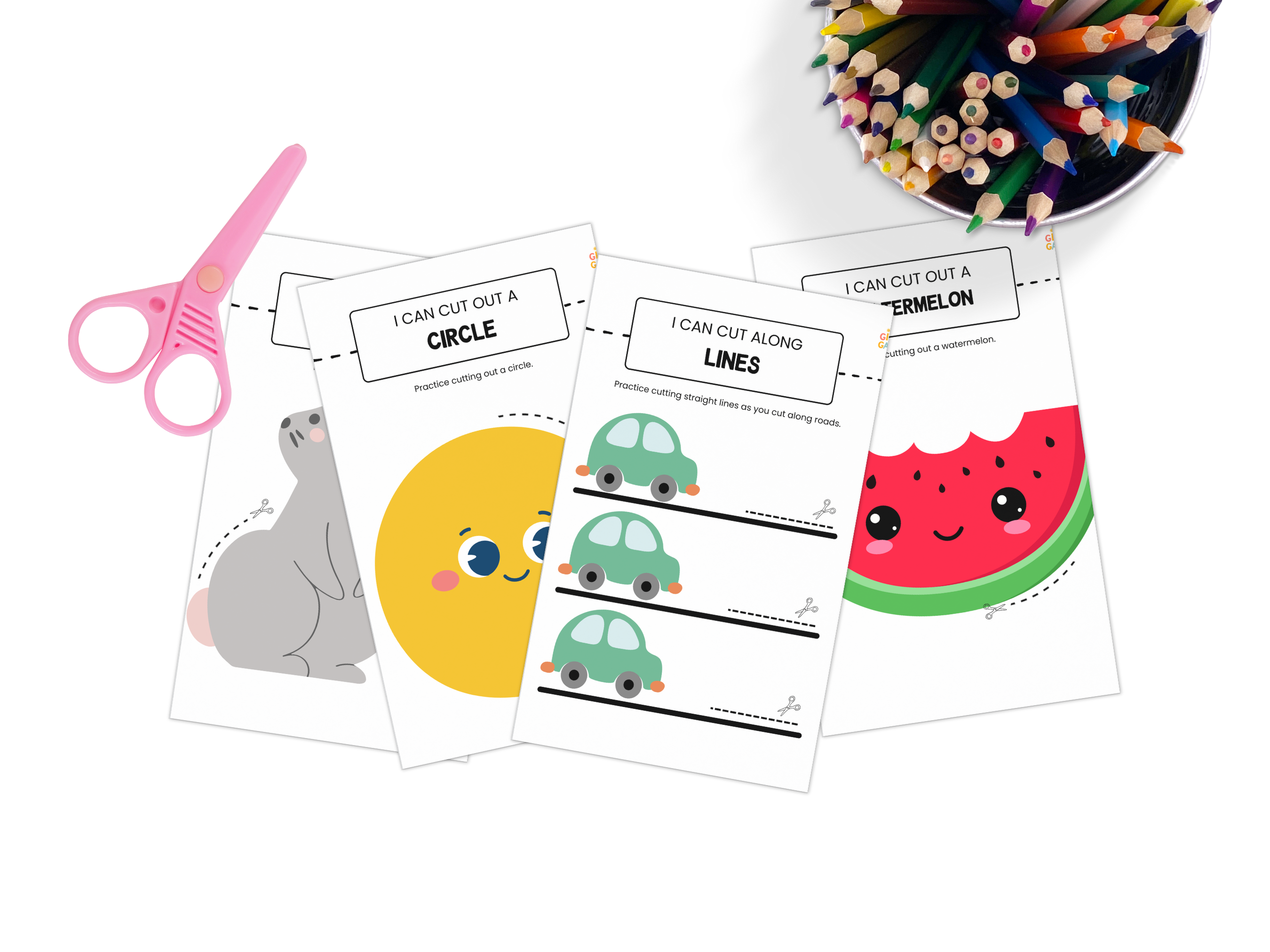 Printable Cutting Skills Bundle