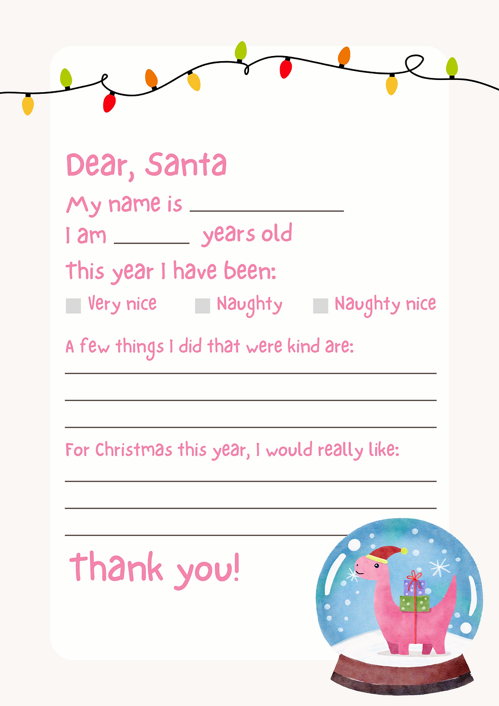 Thumbnail: Santa's Dino Helpers - 4pk
