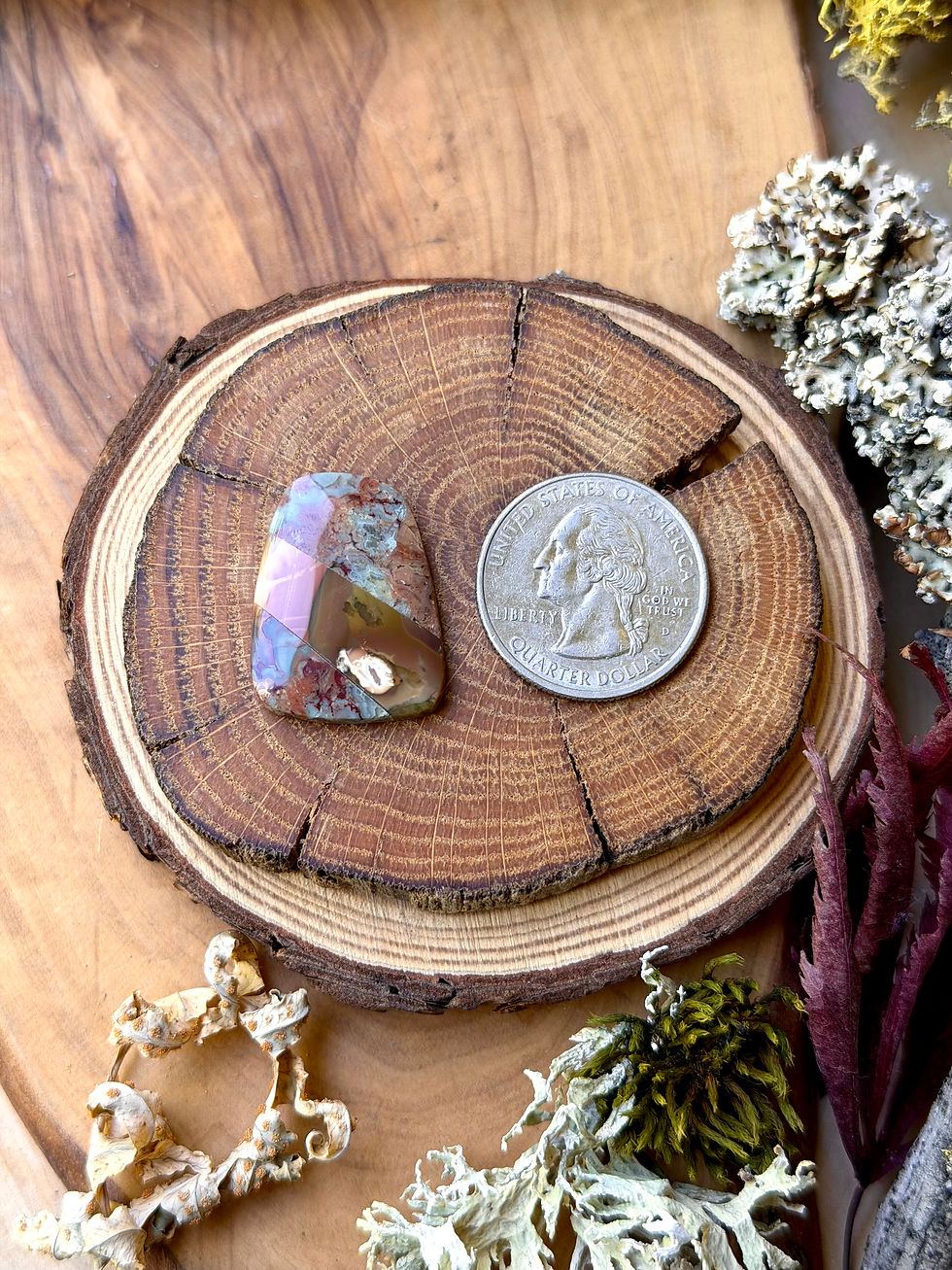 Thumbnail: OOAK Stone Intarsia Cabochon