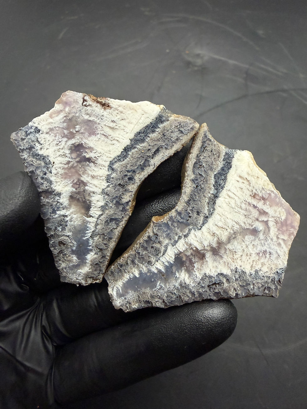 Thumbnail: Leathers Ranch - Stinking Water Plume Agate Slabs (6)