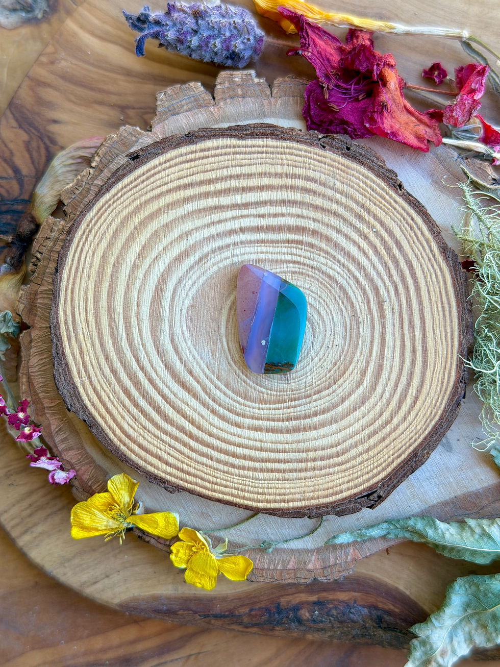 Thumbnail: OOAK Stone Intarsia Cabochon