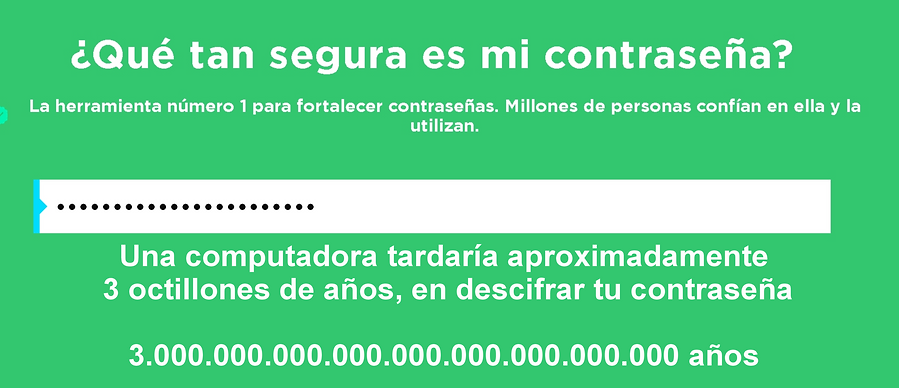 Fortaleza de mi contraseña