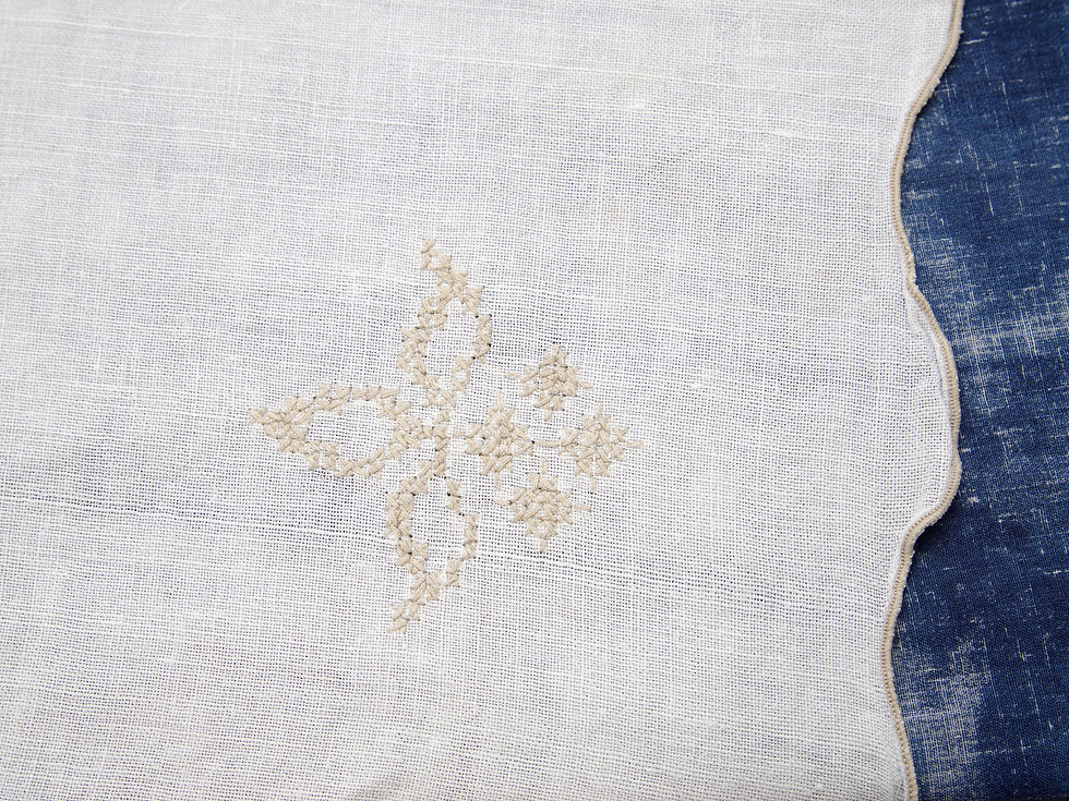 Thumbnail: Cotton Tablecloth with Intricate Corners, Made in Venice, Italy
