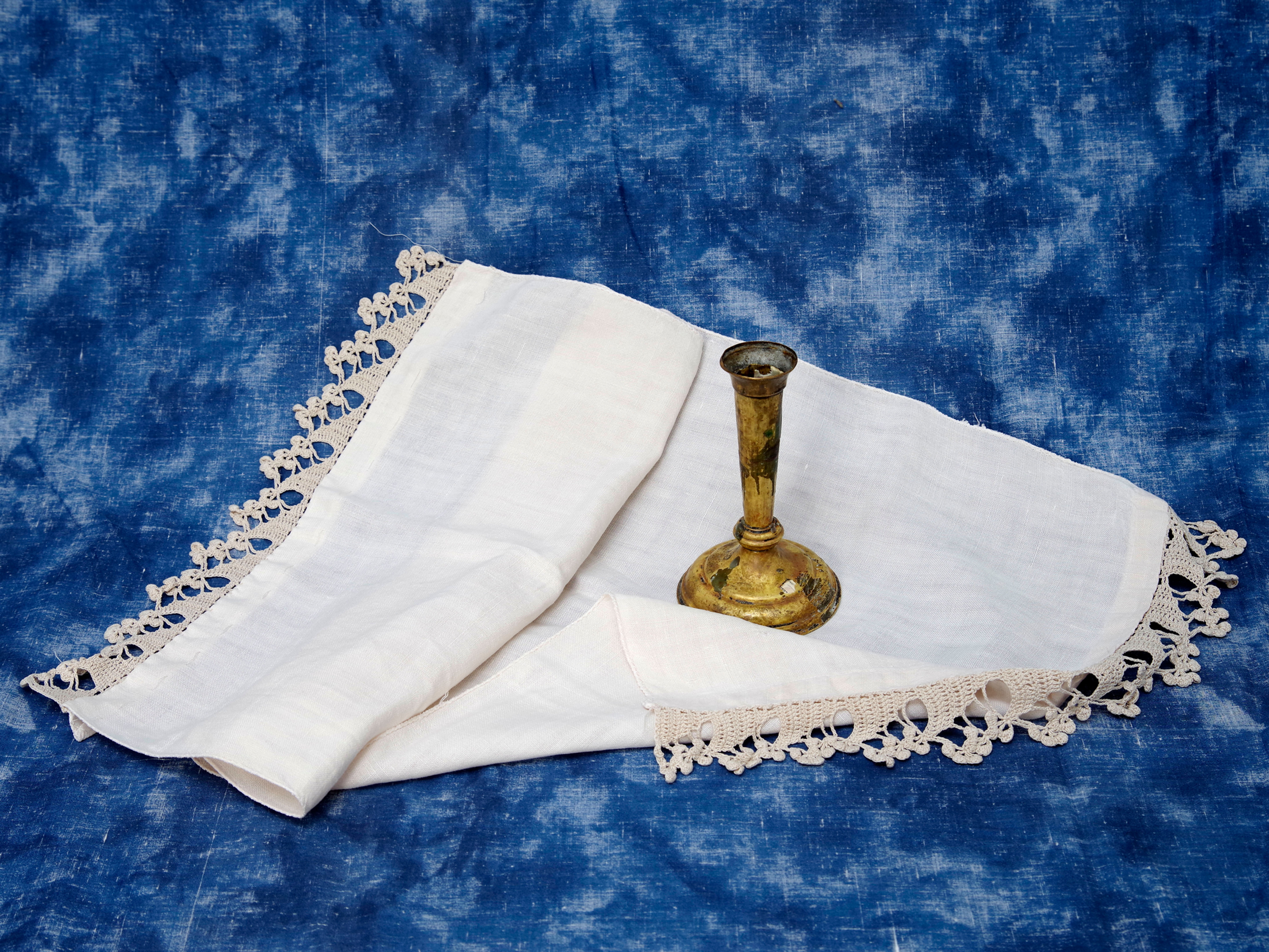 Handmade Tablecloth with Intricate Fringe