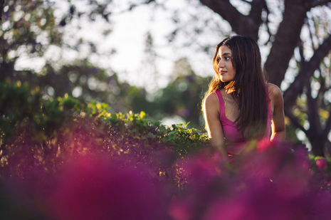 senior portrait for a young girl