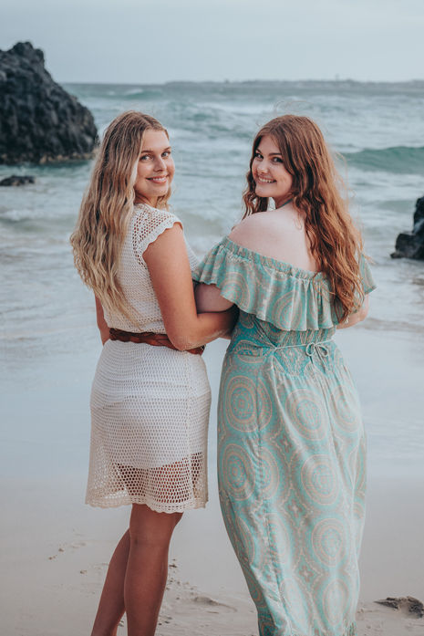 senior portrait on the beach
