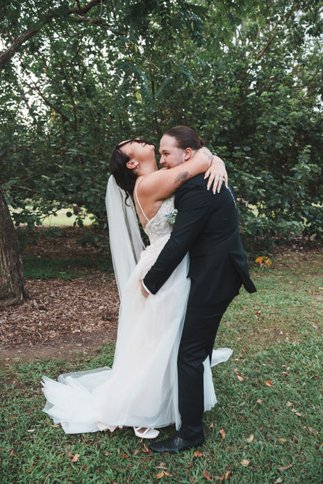 Wedding at a local park
