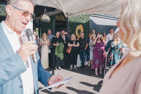 candid wedding moments at Elysium Restaurant & Bar, Victoria Point QLD