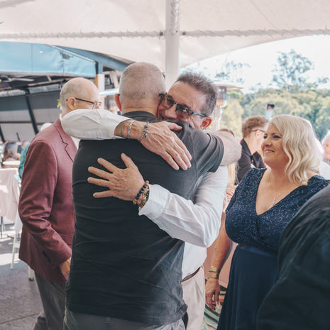 candid wedding moments at Elysium Restaurant & Bar, Victoria Point QLD