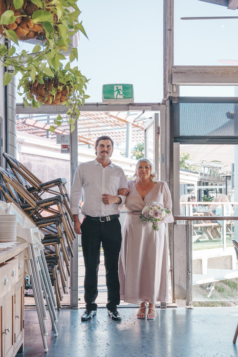 candid wedding moments at Elysium Restaurant & Bar, Victoria Point QLD