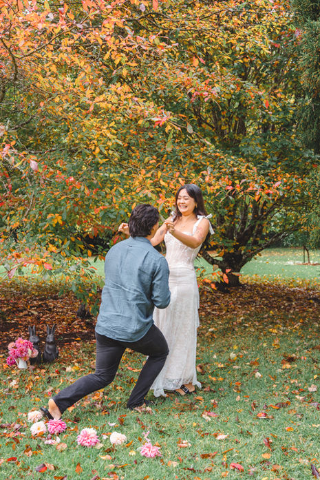Proposal at Tamborine Mountain Flower Farm