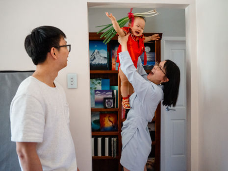 at-home first birthday celebration